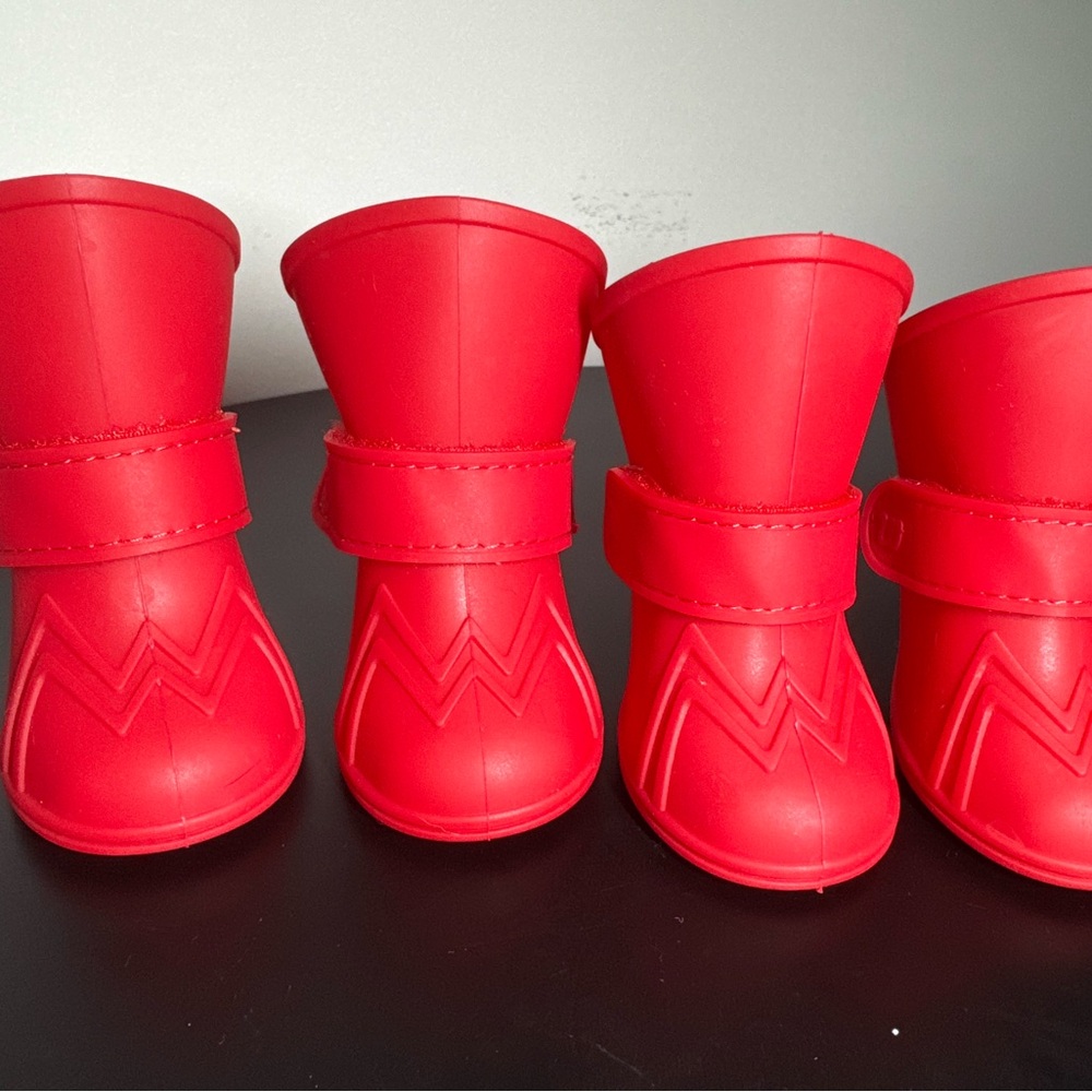 Red Canada Pooch unlined wellies